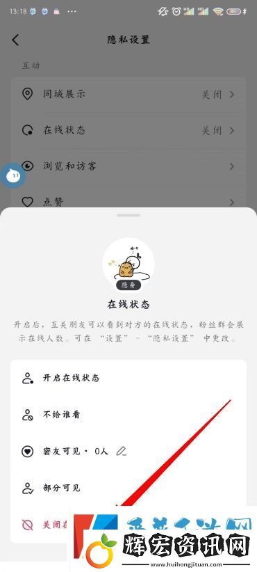 抖音狀態(tài)怎么設(shè)置不在線
