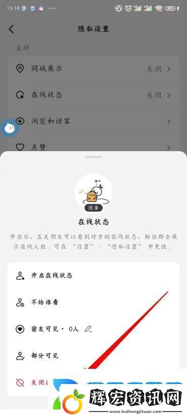 抖音狀態(tài)怎么設(shè)置不在線