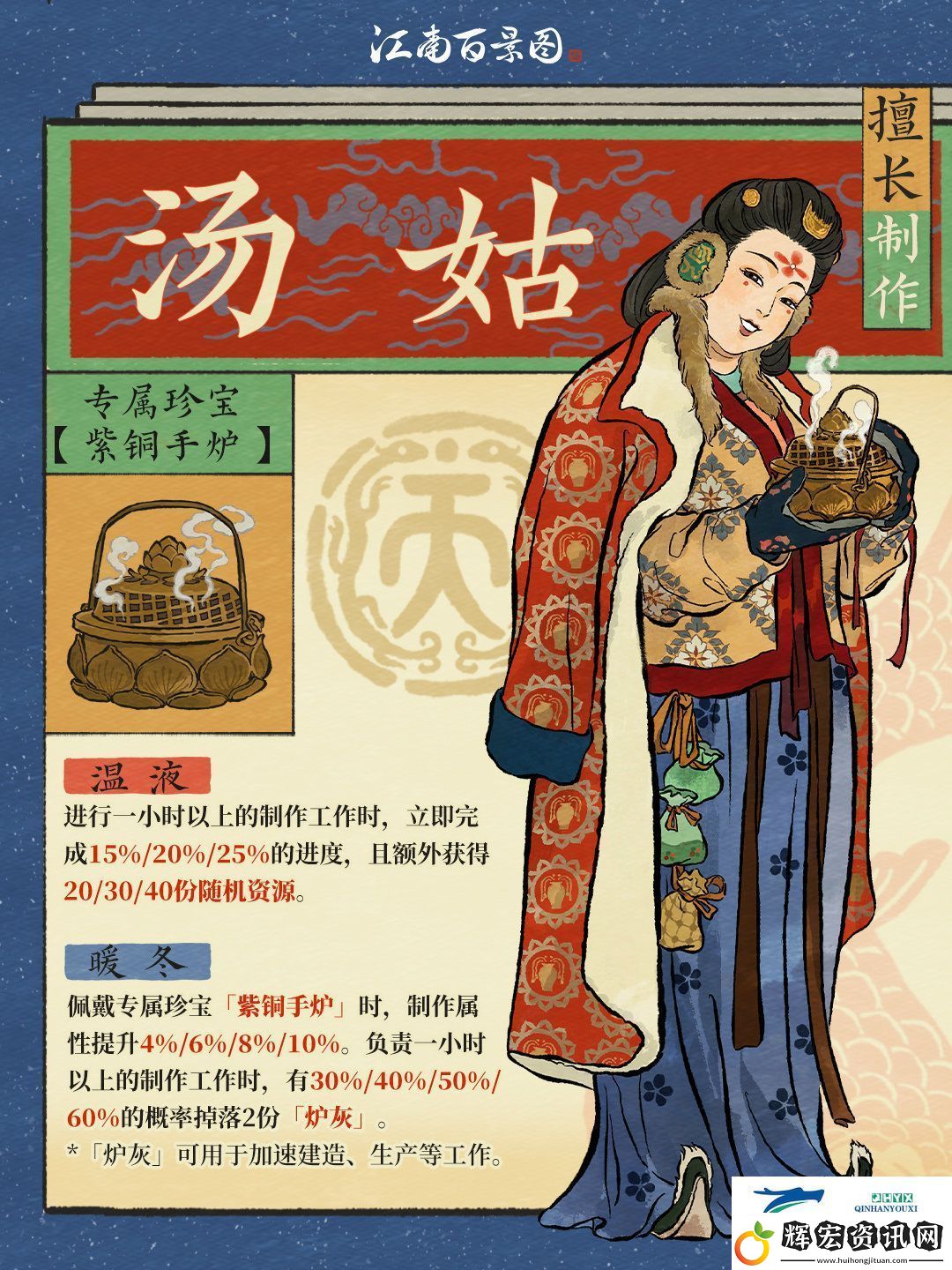 江南百景圖新居民湯姑人物介紹